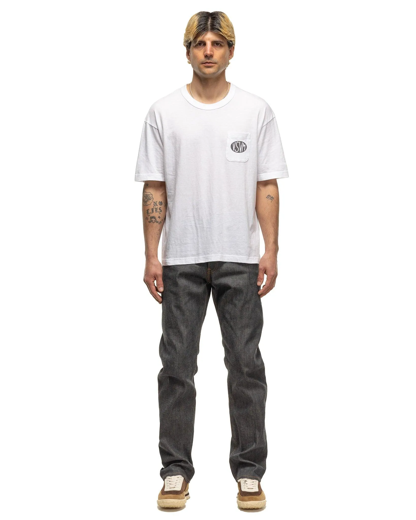 P.H.V. Men's Black and White Short-Sleeve Tee