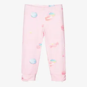 Pink Girls Cotton Leggings