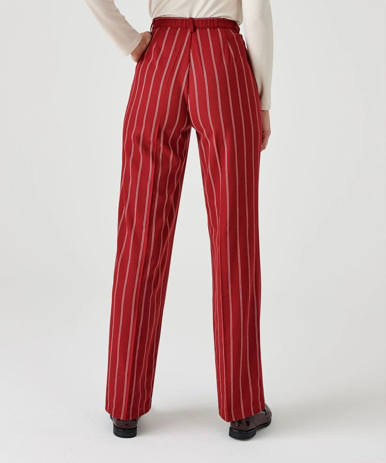 Slimming Pinstripe Trousers