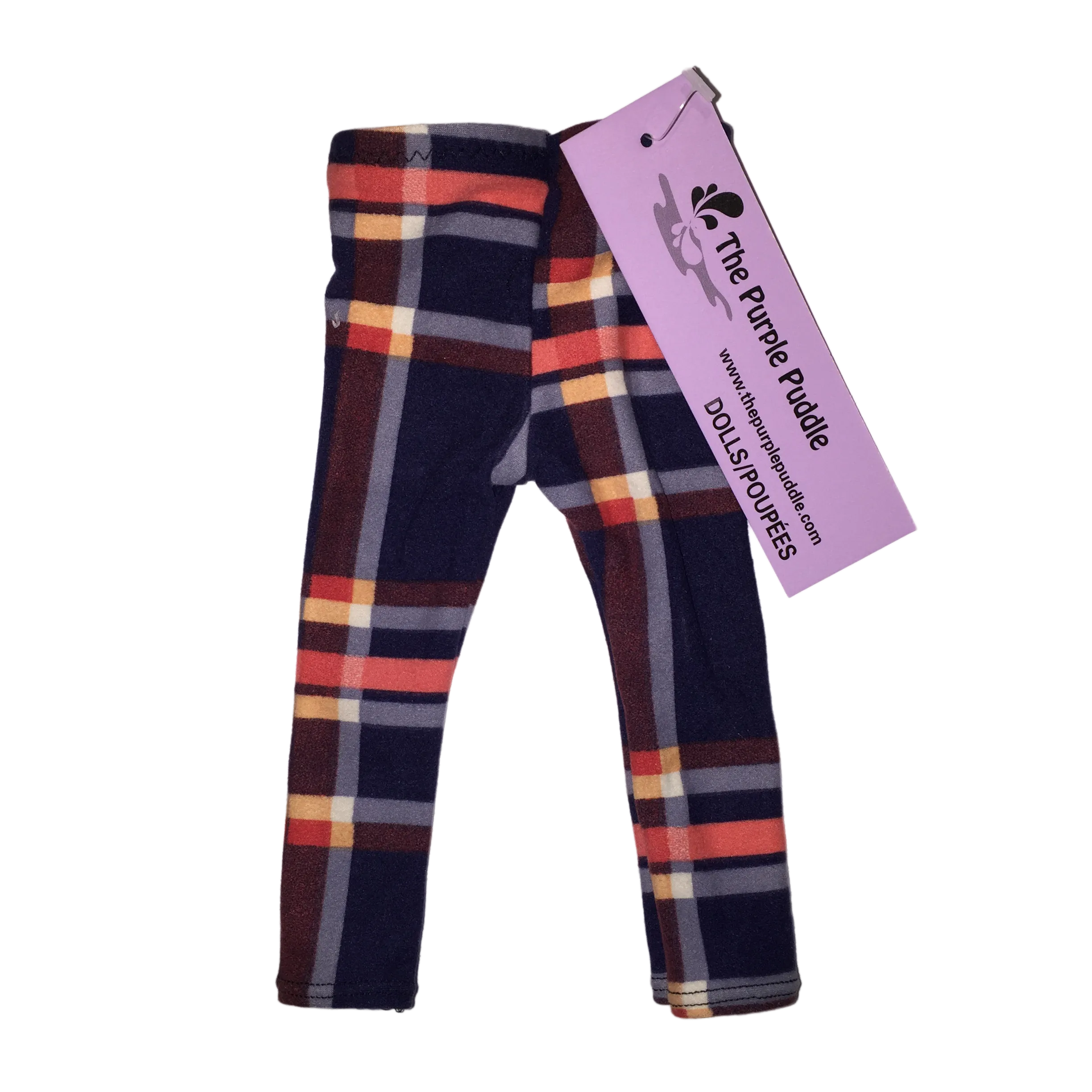 Plaid Doll Leggings for Book Lovers