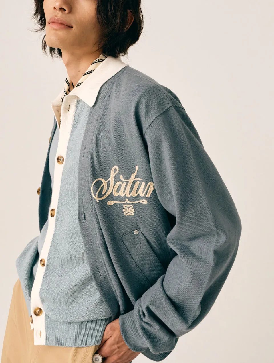 Plain Cotton Logo Cardigans - Unisex Street Style