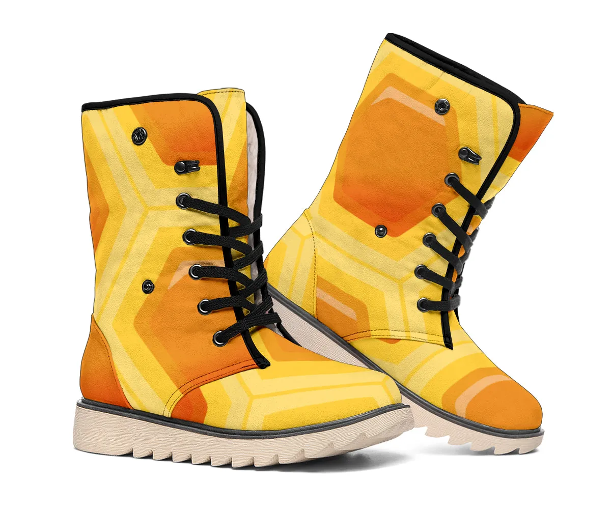 Polar Boots with Honeycomb Design