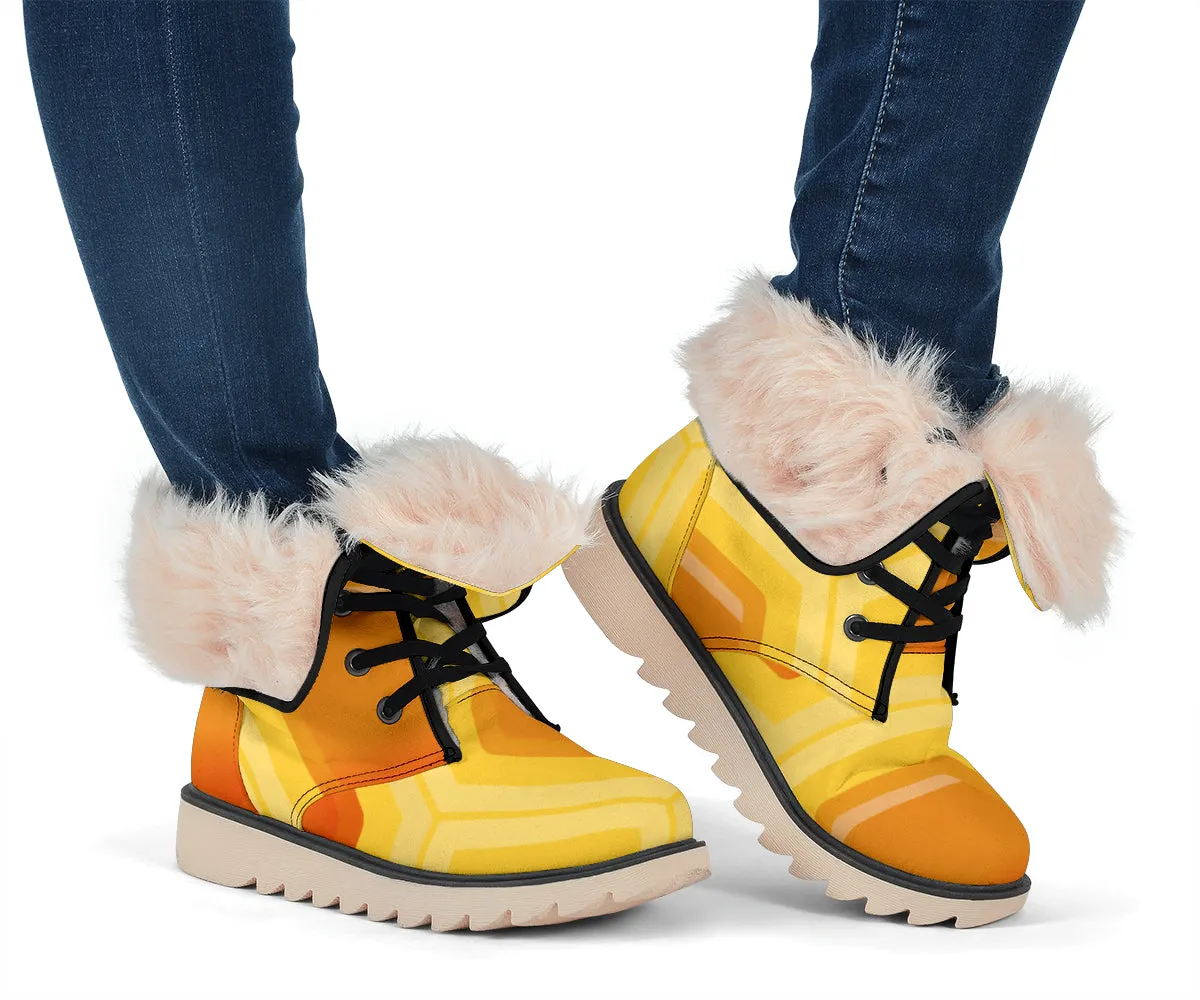 Polar Boots with Honeycomb Design