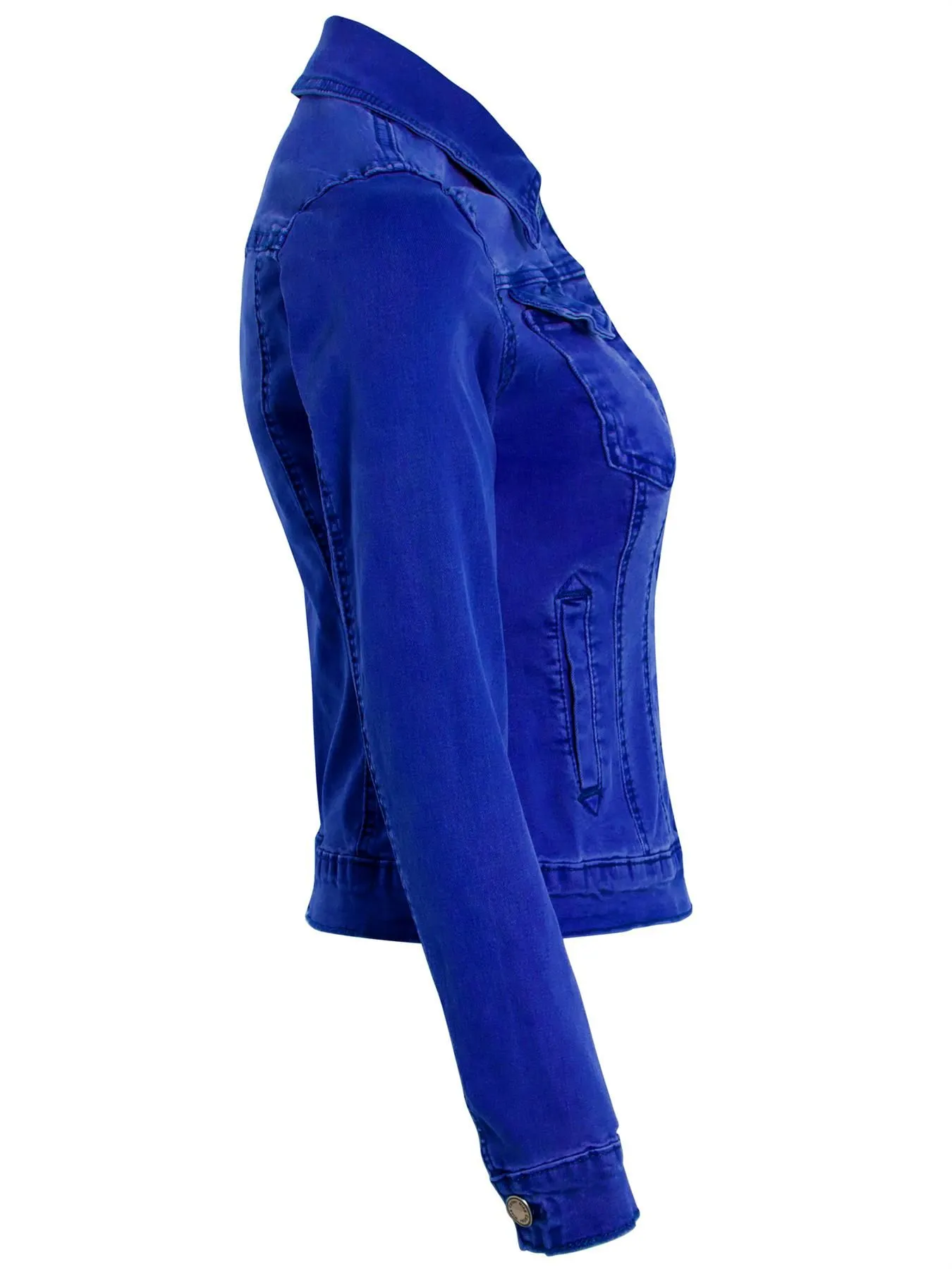 Blue Coral Premium Stretch Denim Jacket UK Sizes 8 14