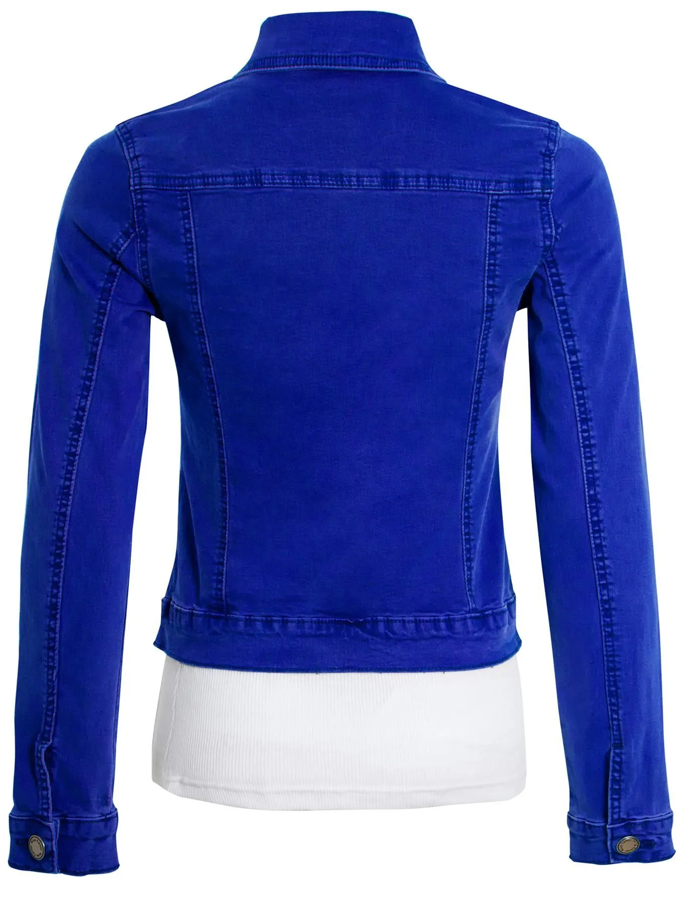 Blue Coral Premium Stretch Denim Jacket UK Sizes 8 14