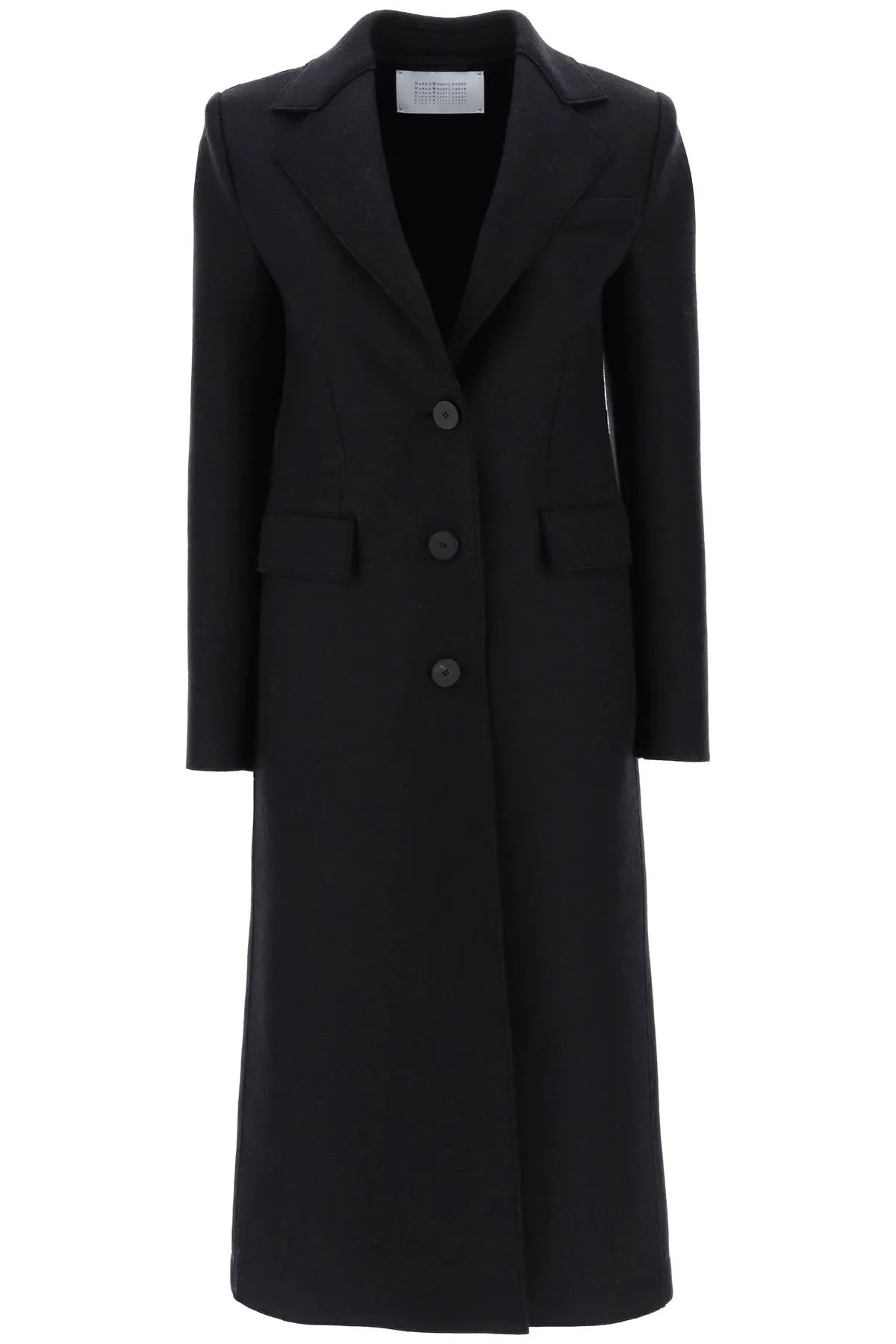 pressed wool coat