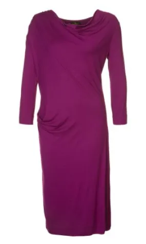 Draped Purple Dress