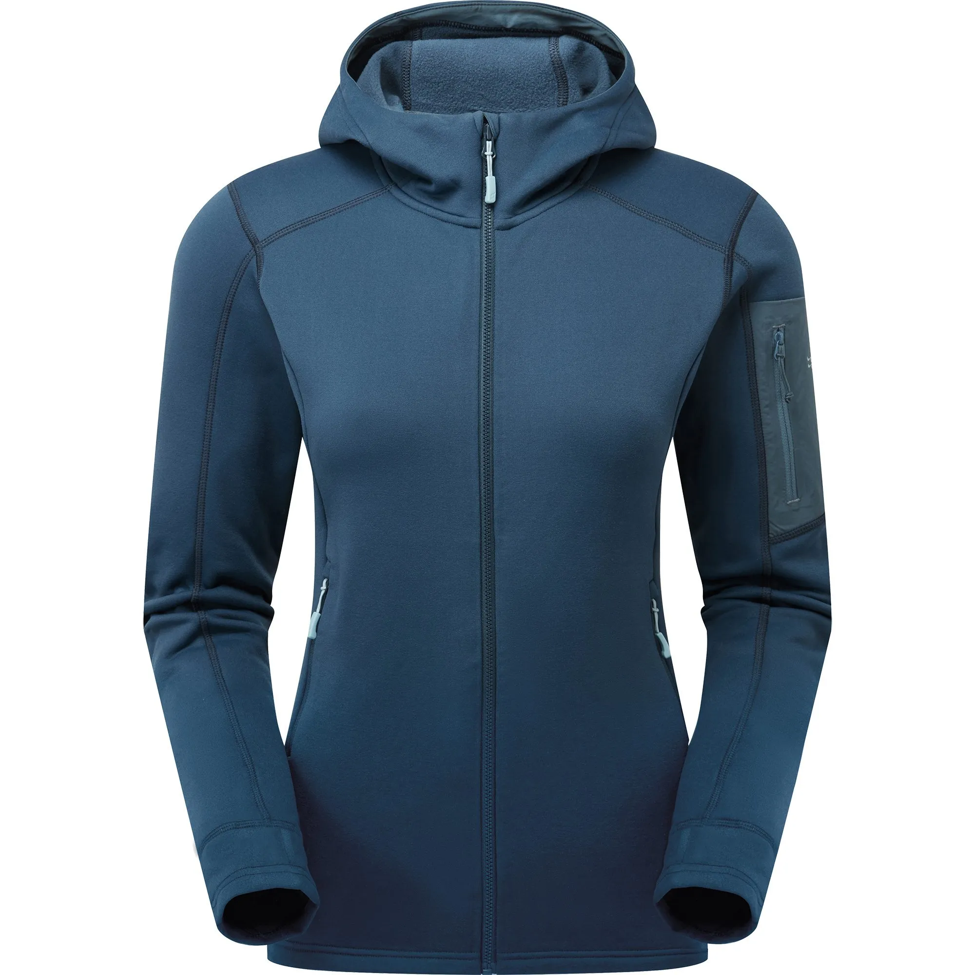 Tempest Blue Modulus Hoody Fleece Jacket for Women by RAB