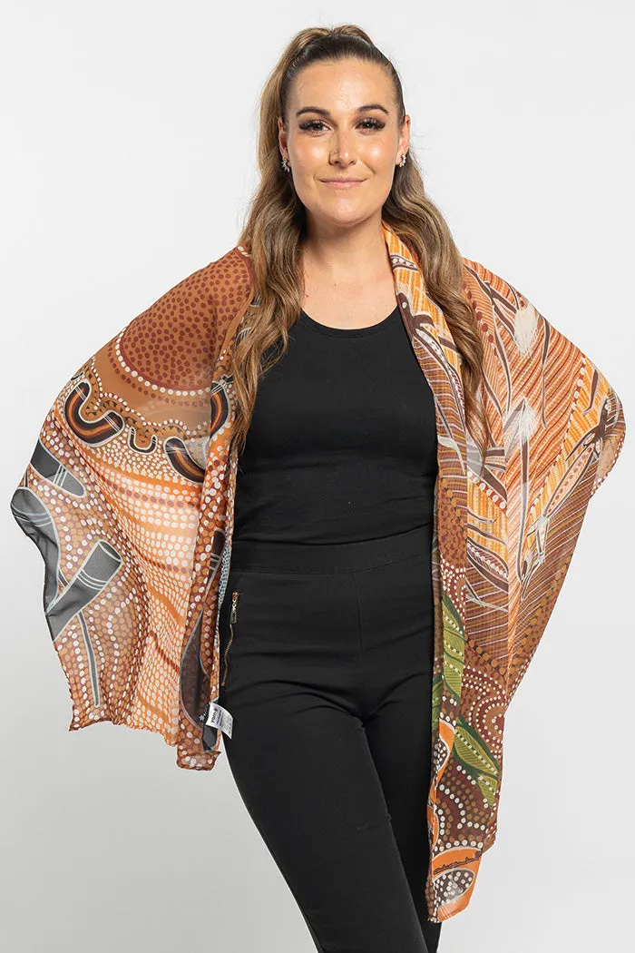 Rectangle Chiffon Scarf for Campfire Style