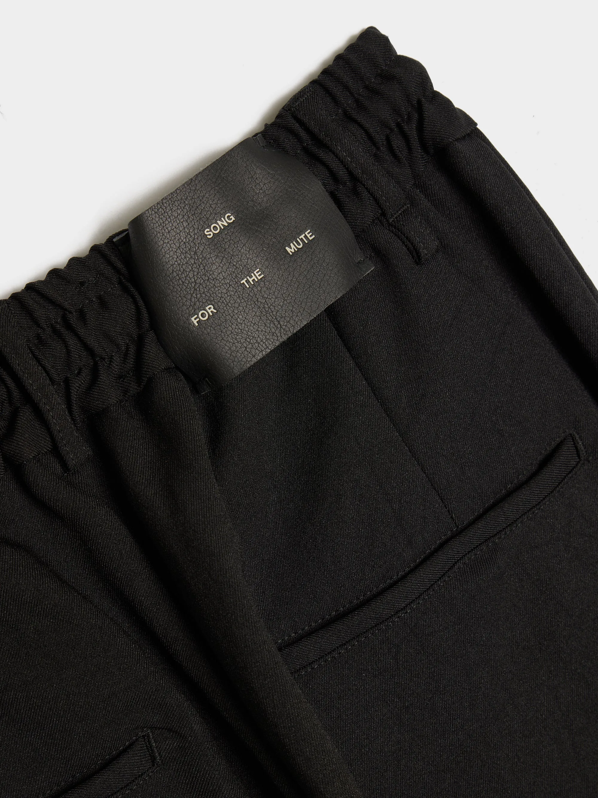 Recycled Poly Lounge Pant in Black