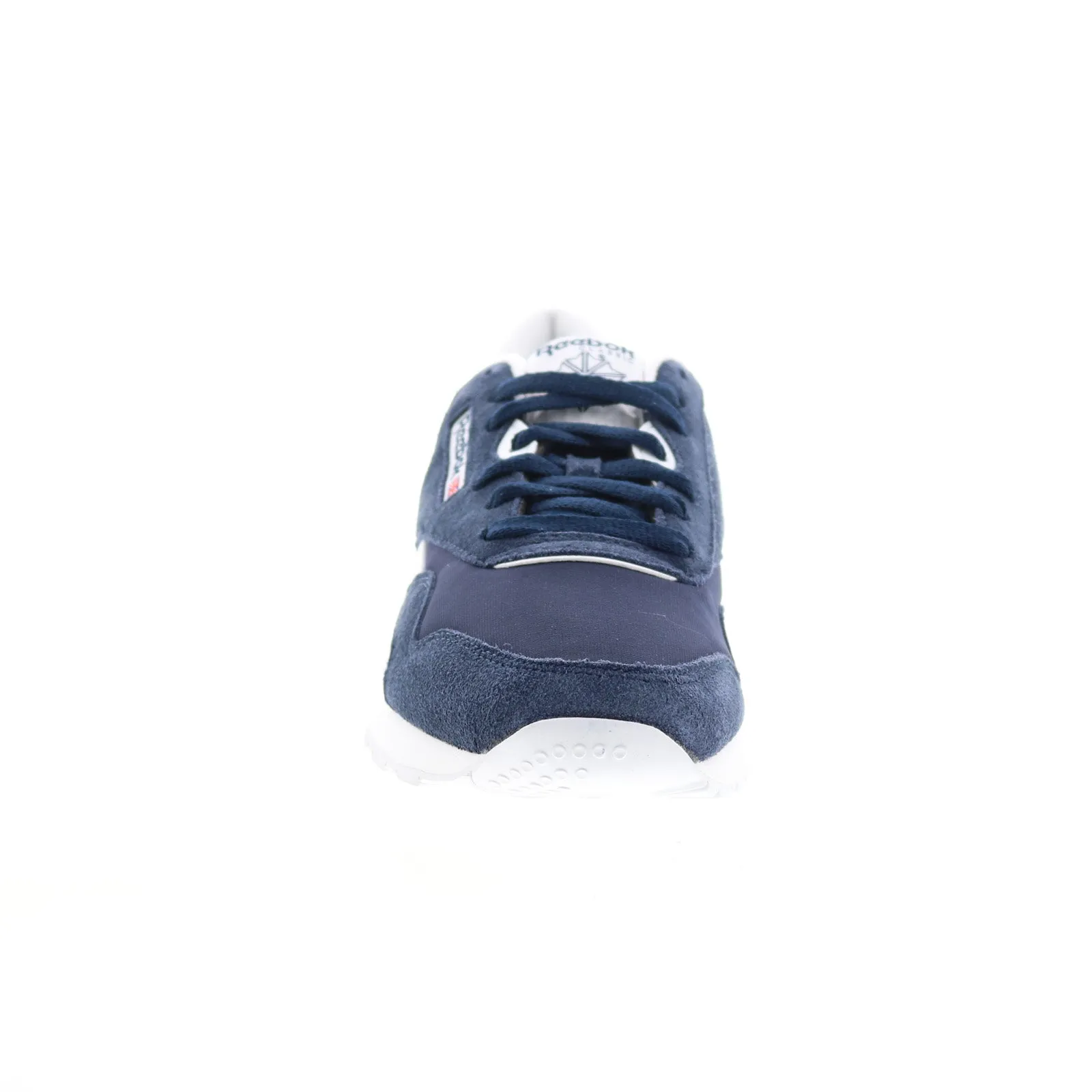 Reebok Blue Suede Lace Up Lifestyle Sneakers Shoes Classic Nylon Mens