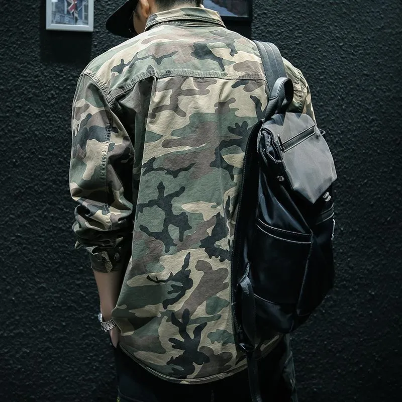 Retro Camo Work Jacket for Men - Style 05120140TO