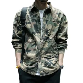 Retro Camo Work Jacket for Men - Style 05120140TO