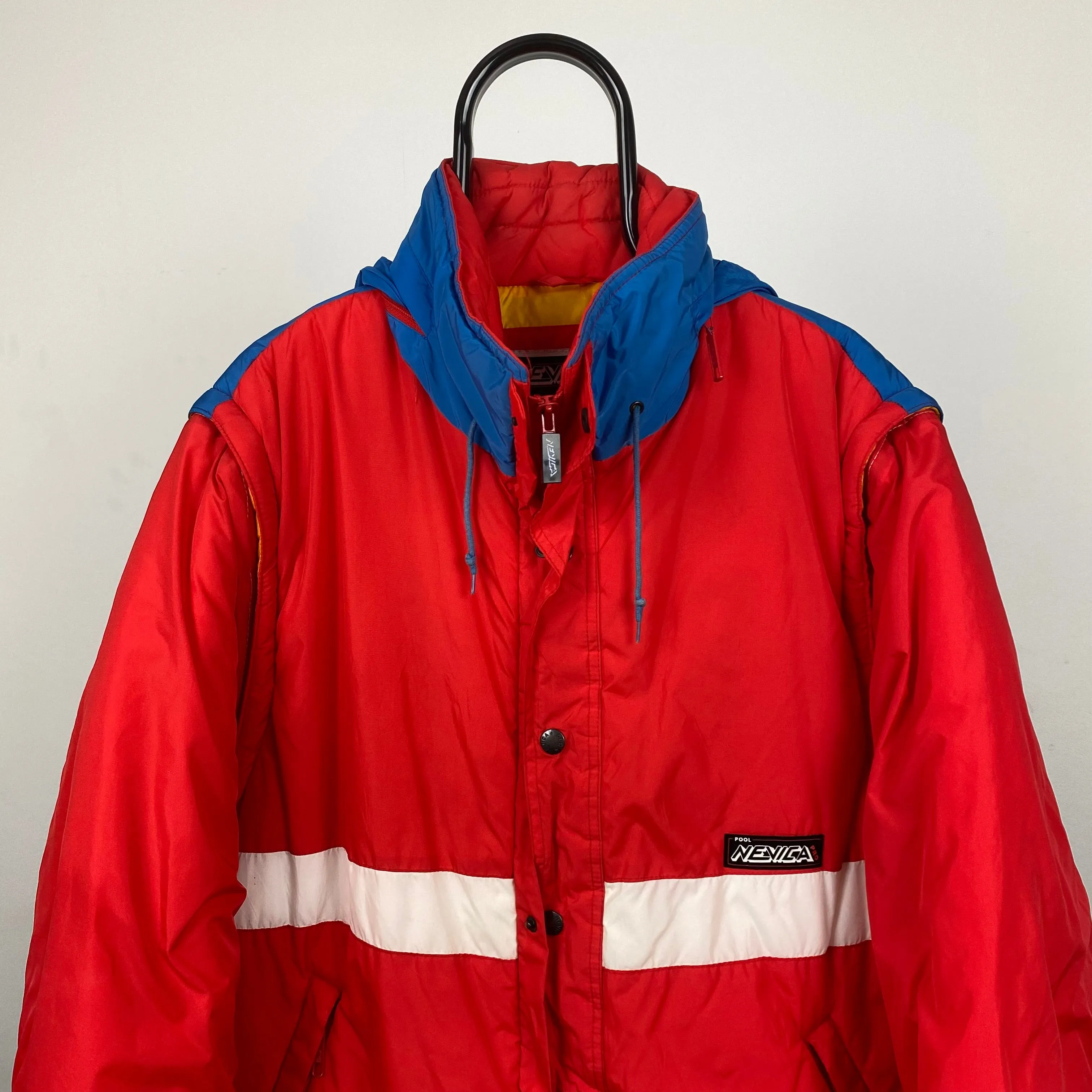 Retro Nevica Red XL Ski Coat Jacket