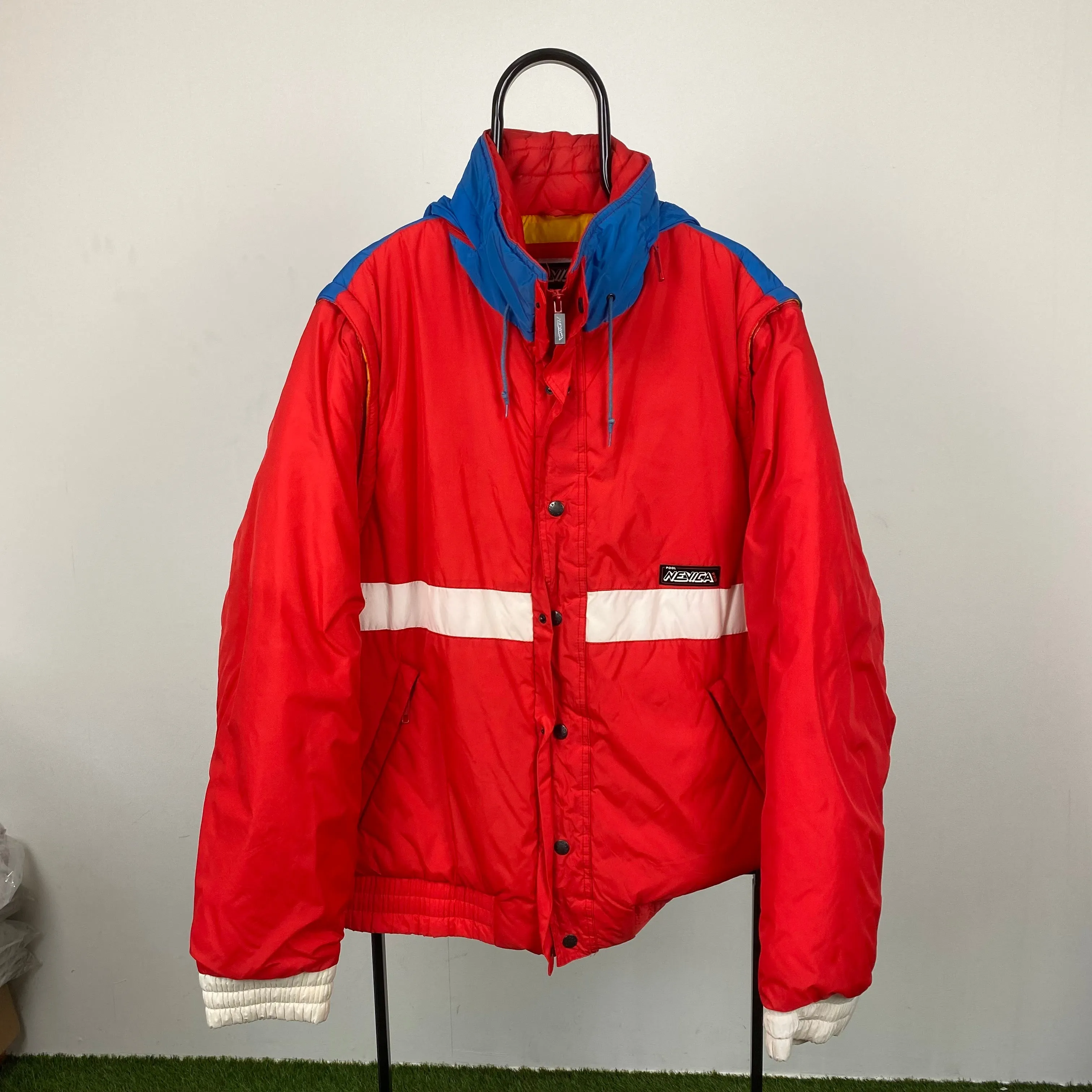 Retro Nevica Red XL Ski Coat Jacket