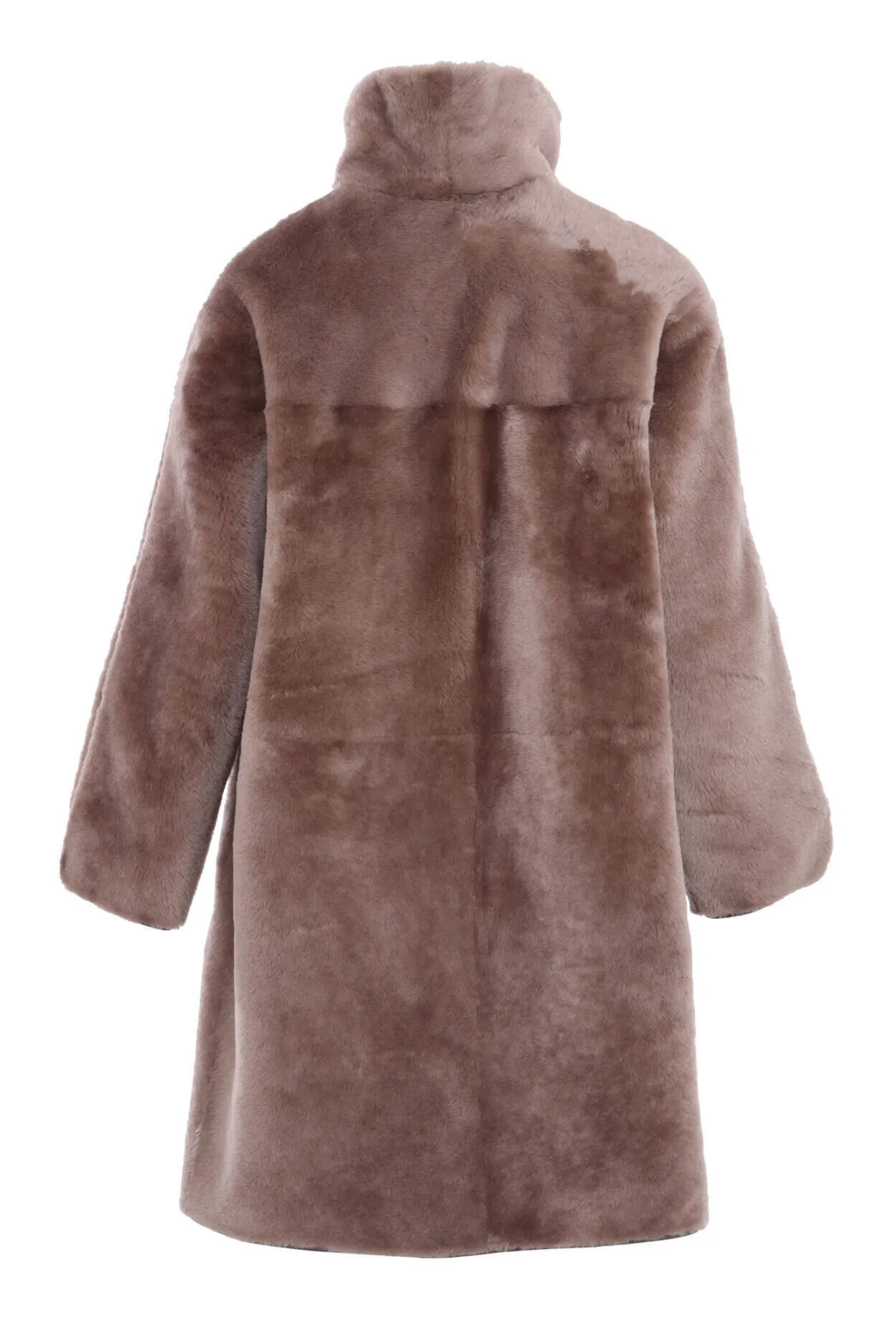 Reversible sheepskin coat for women - gaby