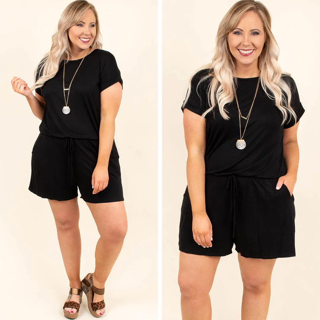 Saturday Romper in Sweet Black.