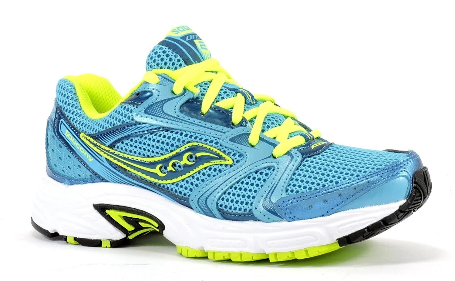 Saucony Womens Grid Oasis 2 Blue Citron Running Shoes 6.5 M US