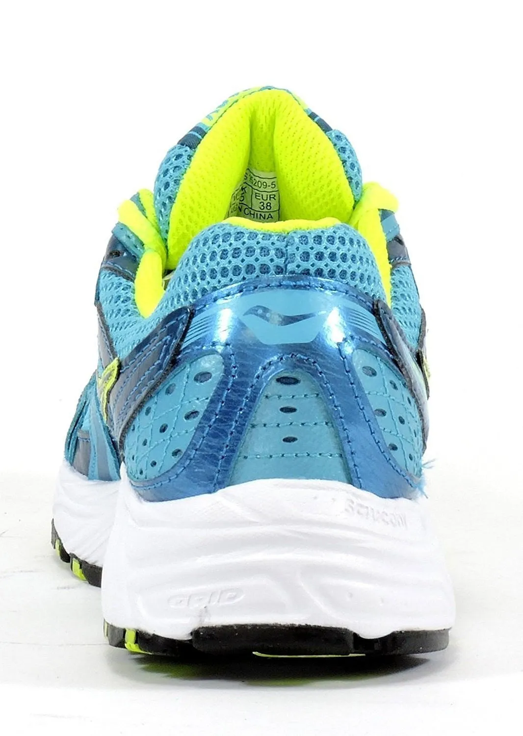 Saucony Womens Grid Oasis 2 Blue Citron Running Shoes 6.5 M US