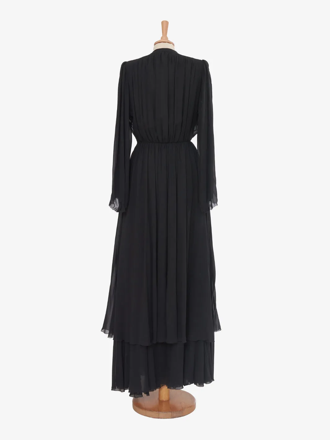 Scherrer Black empire waist dress.