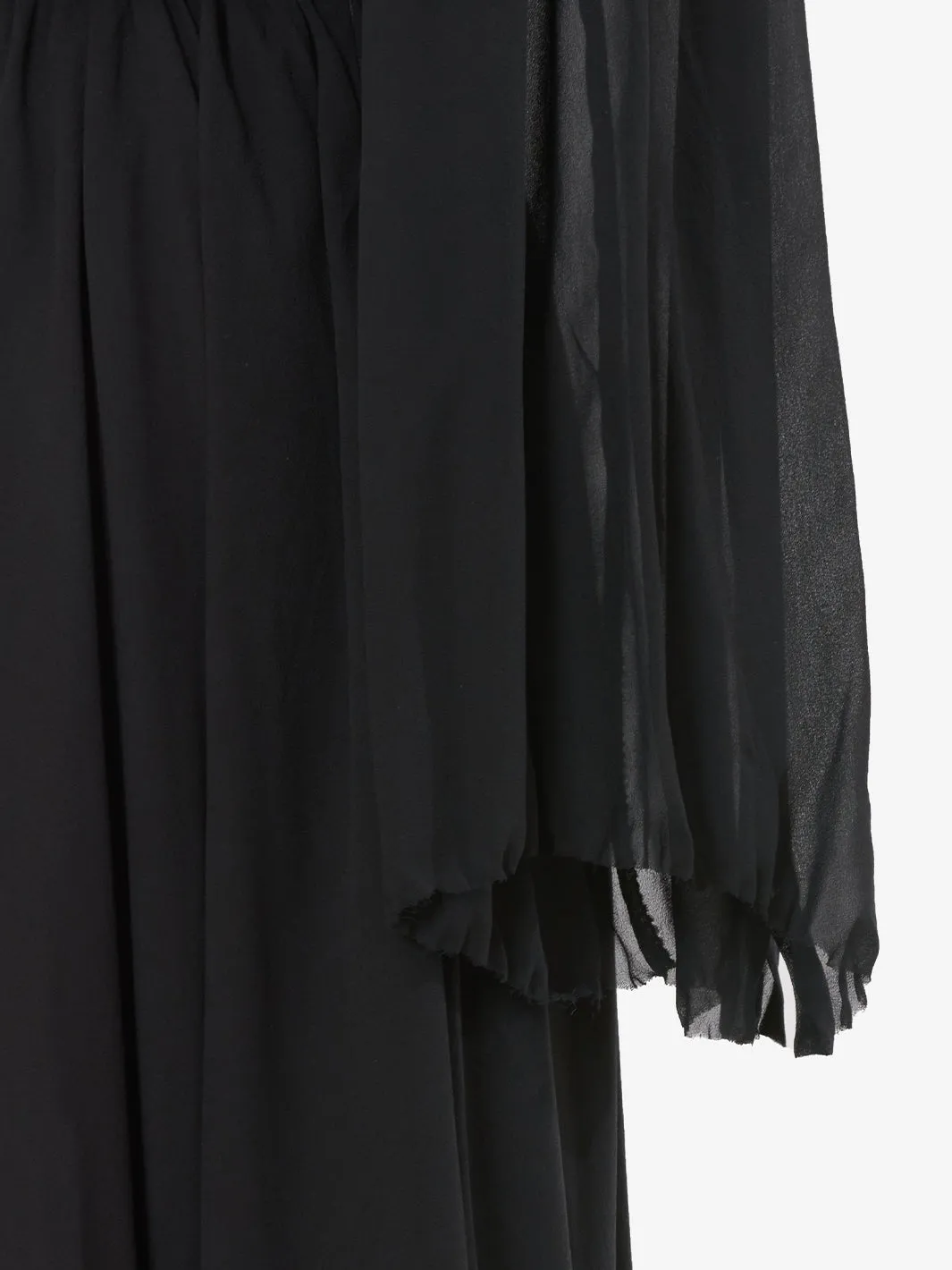 Scherrer Black empire waist dress.