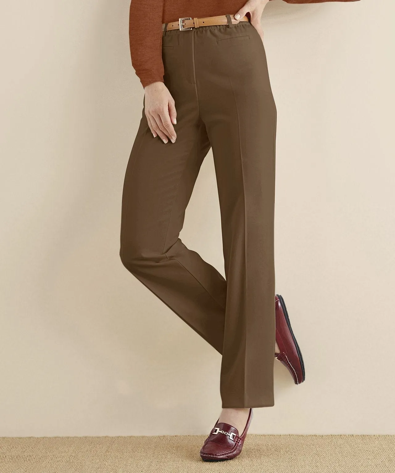 Tummy-slimming Stretch Trousers