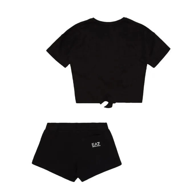 Black Tshirt and Shorts Set