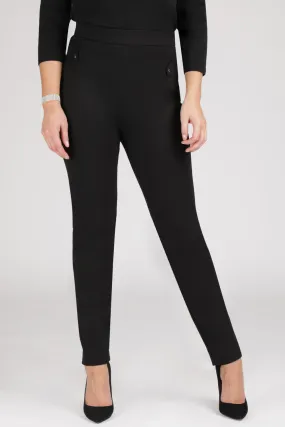 Elasticated Slim Fit Ponte Trousers