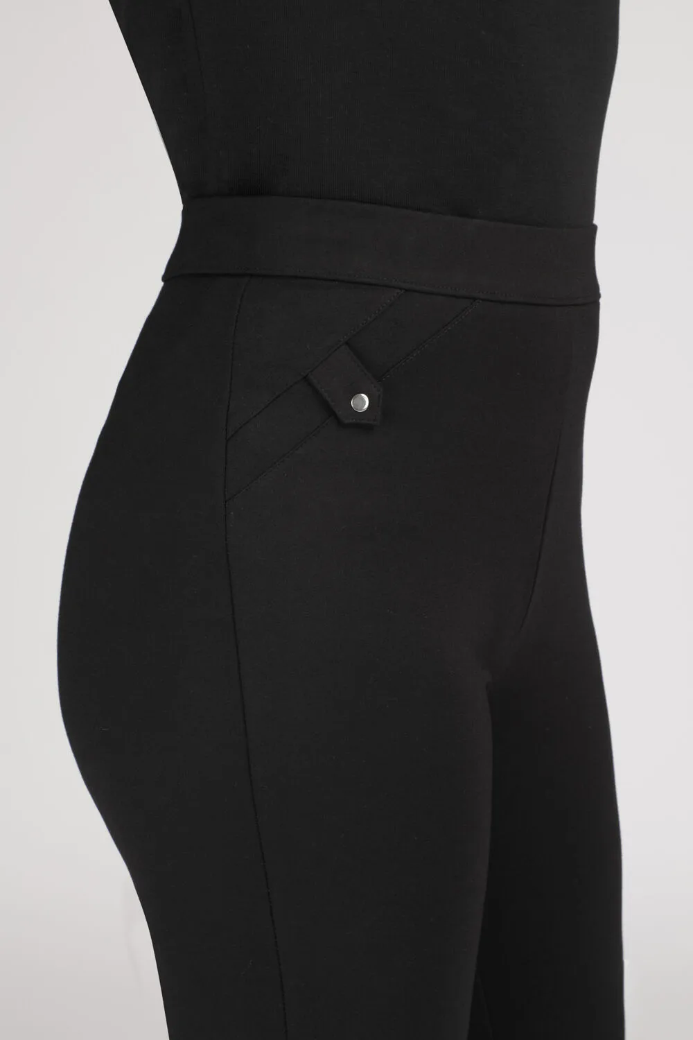 Elasticated Slim Fit Ponte Trousers