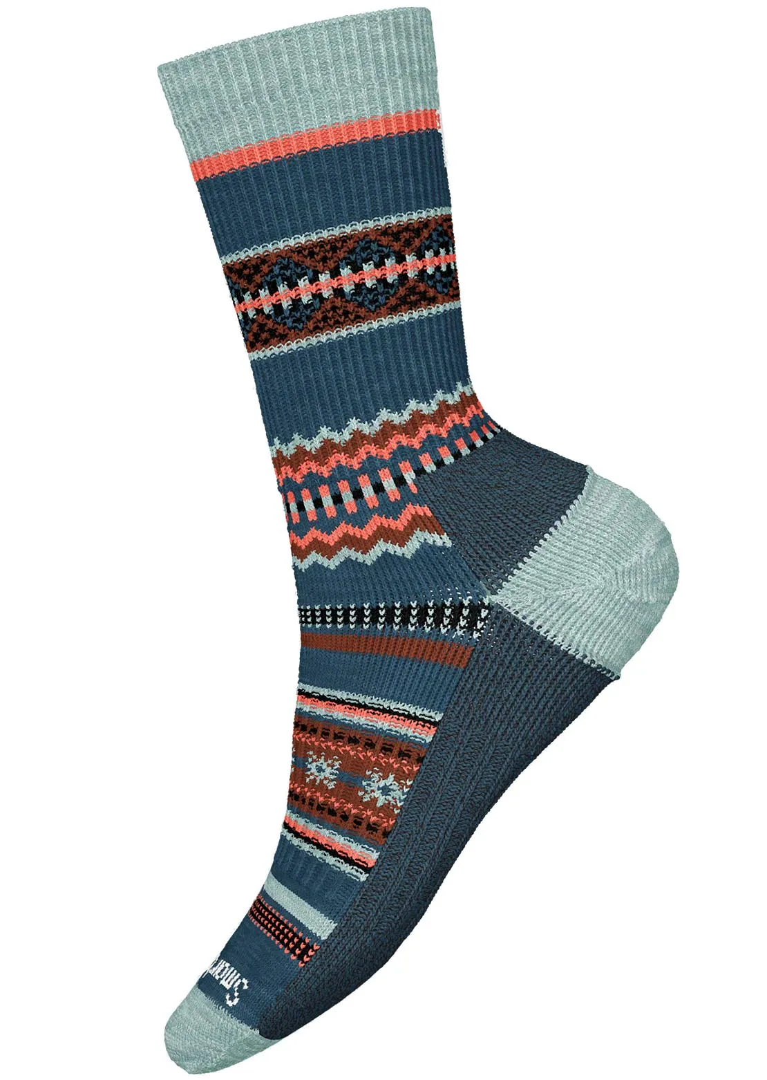 Smartwool snowflake crew socks.