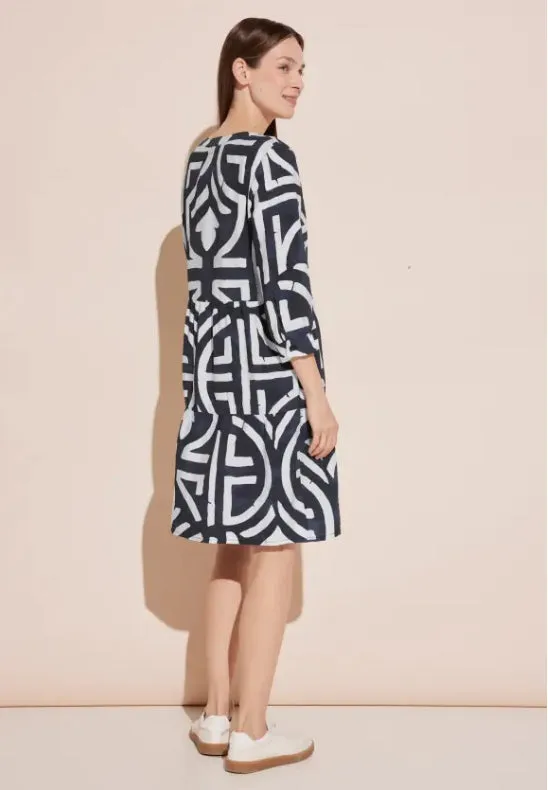 Street One Navy Tunic Print Dress 143953 - Shop Now