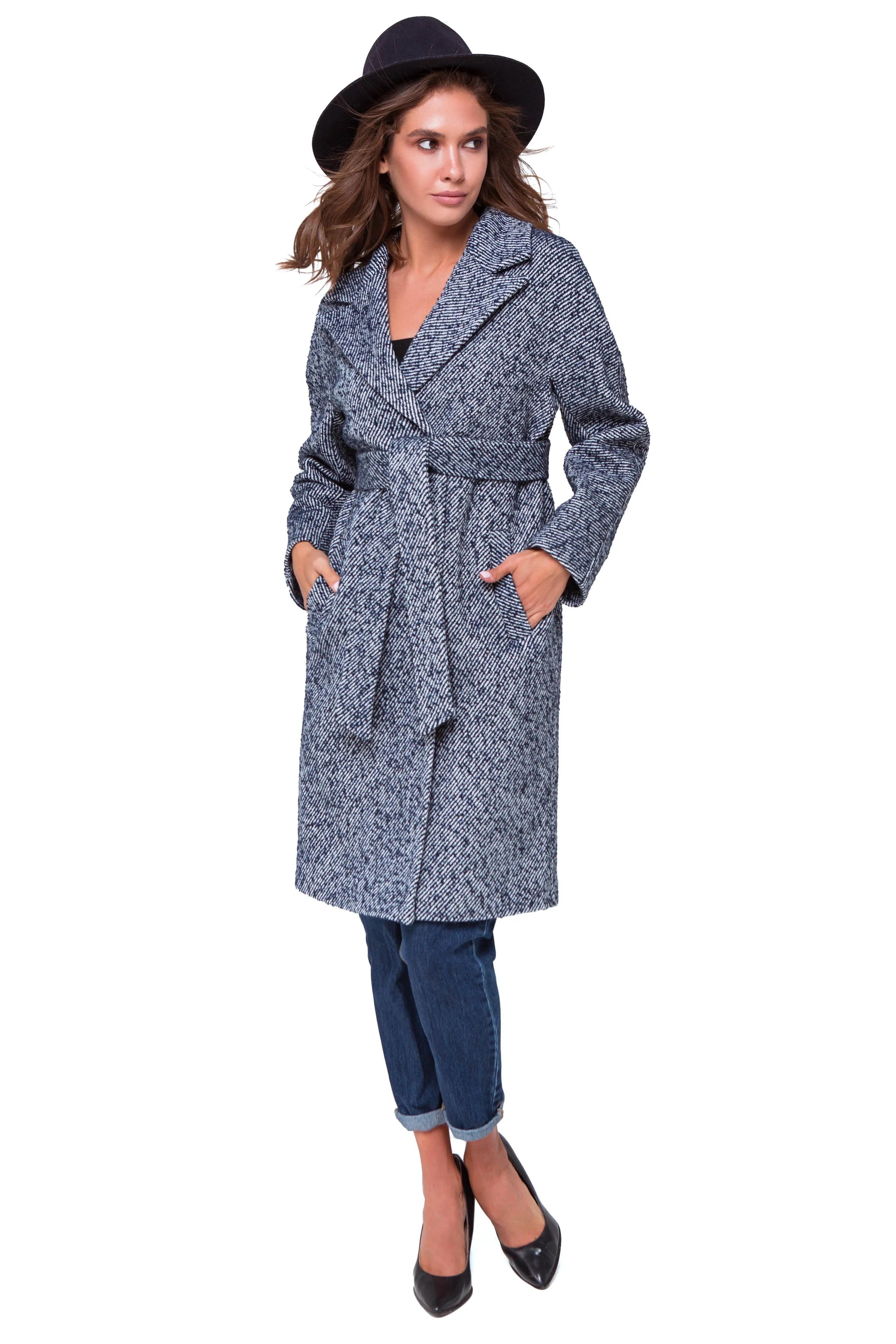 Tailored Tweed Coat Simona Style