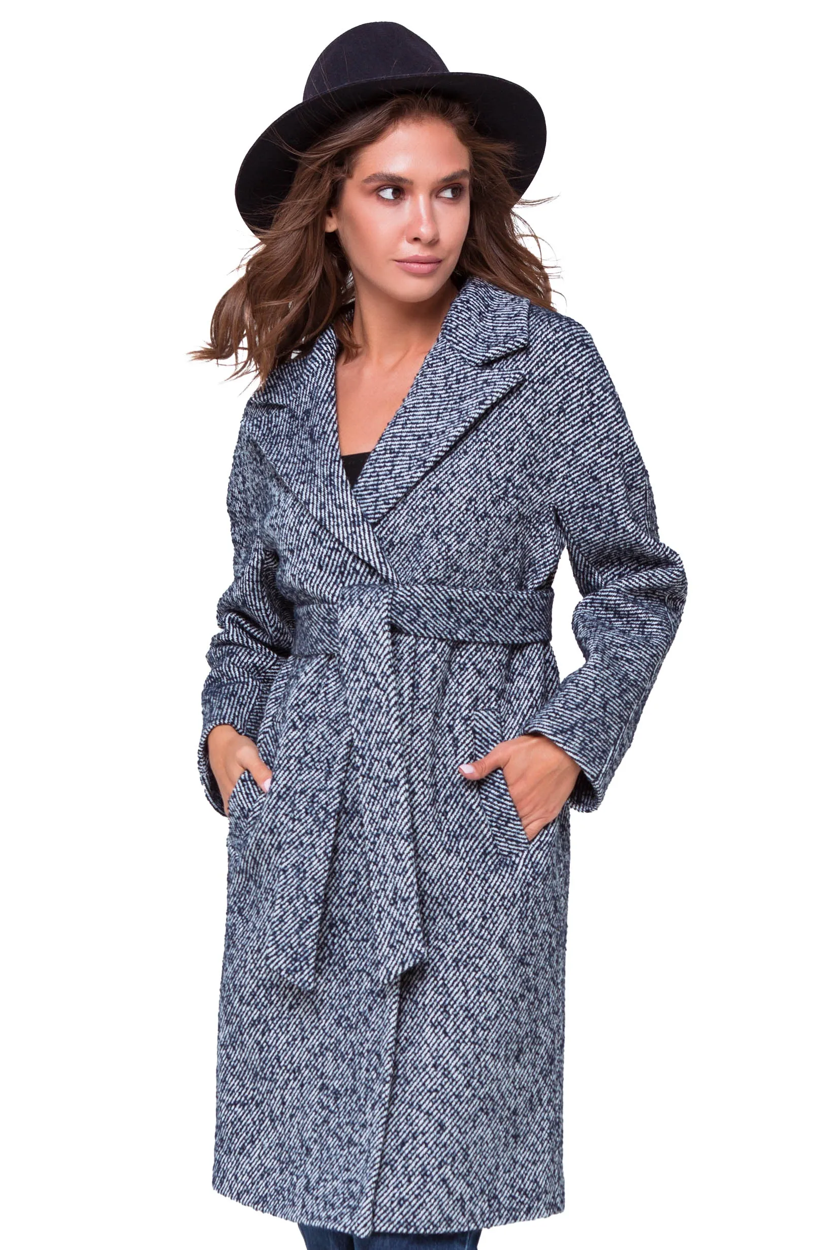 Tailored Tweed Coat Simona Style