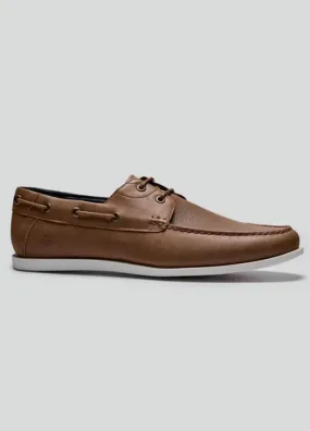 Tan Lace Loafer Shoes