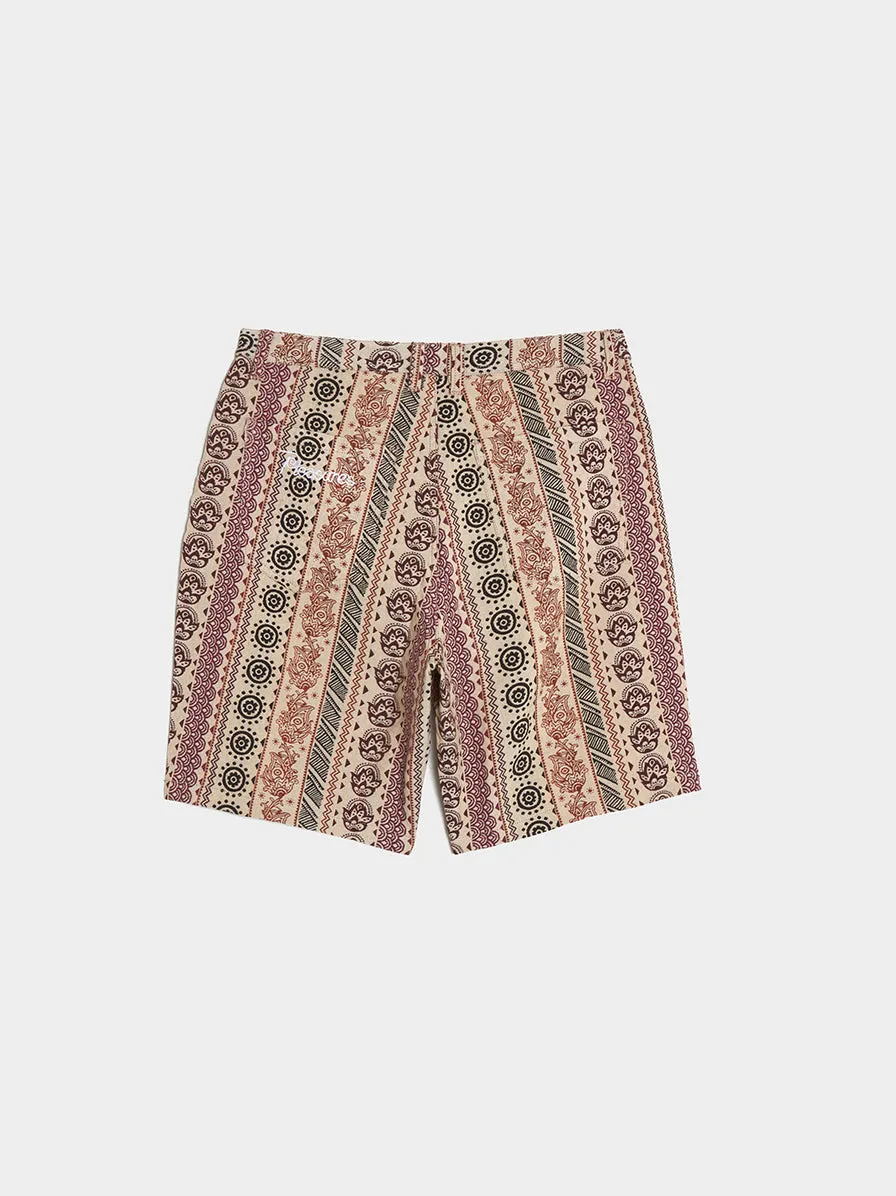 Tan Orbit Shorts