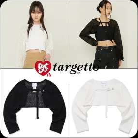 TARGETTO Unisex Street Style Short Sleeves Logo Cardigans from Seoul