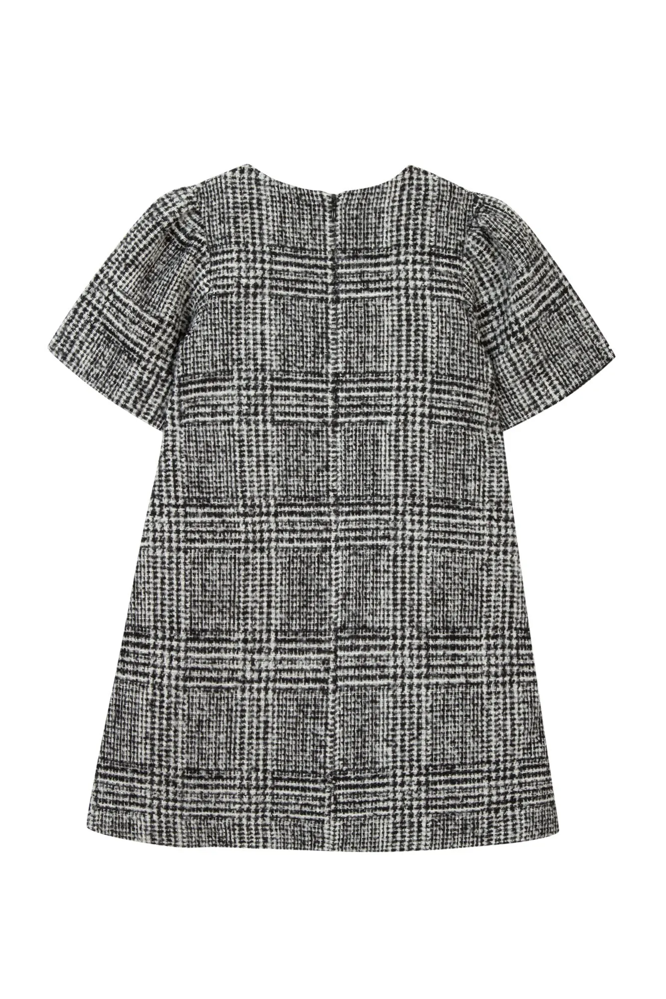 Tartine SS Dress Checkered Button Detail