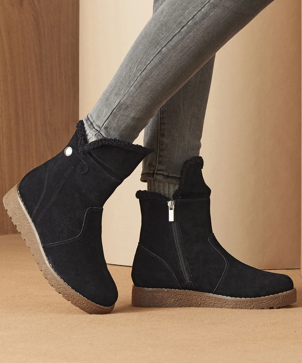 Thermolactyl Winter Suede Boots