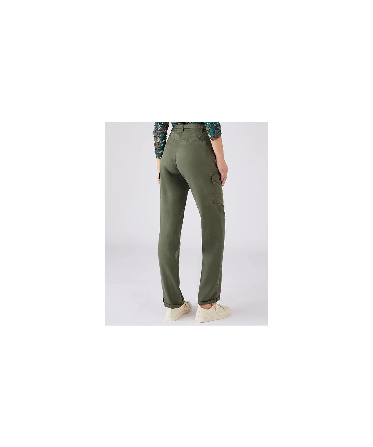 Tie-Waist Cargo Trousers