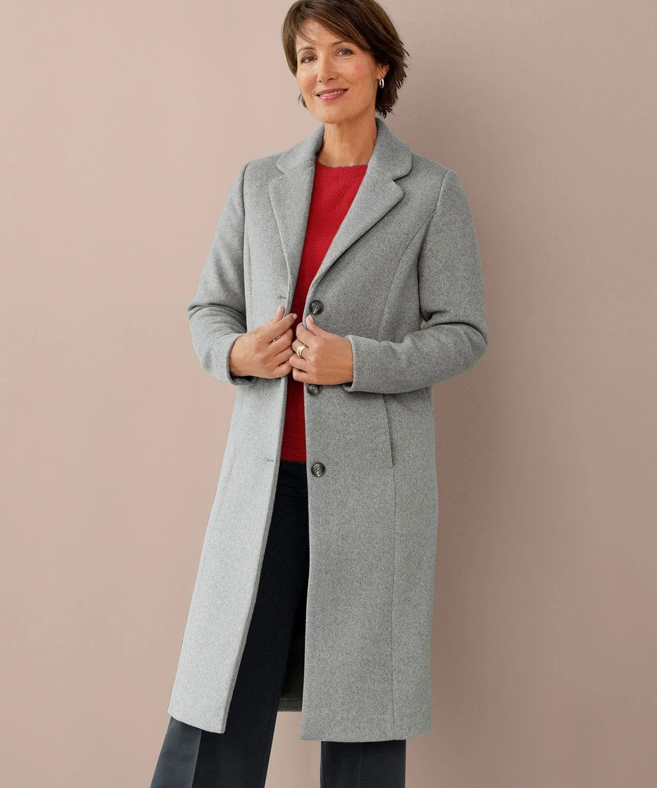 Thermal-lined Coat Wool Blend Toasty Thermal