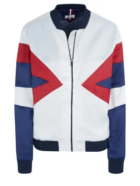 Tommy Hilfiger White and Blue Denim Jacket