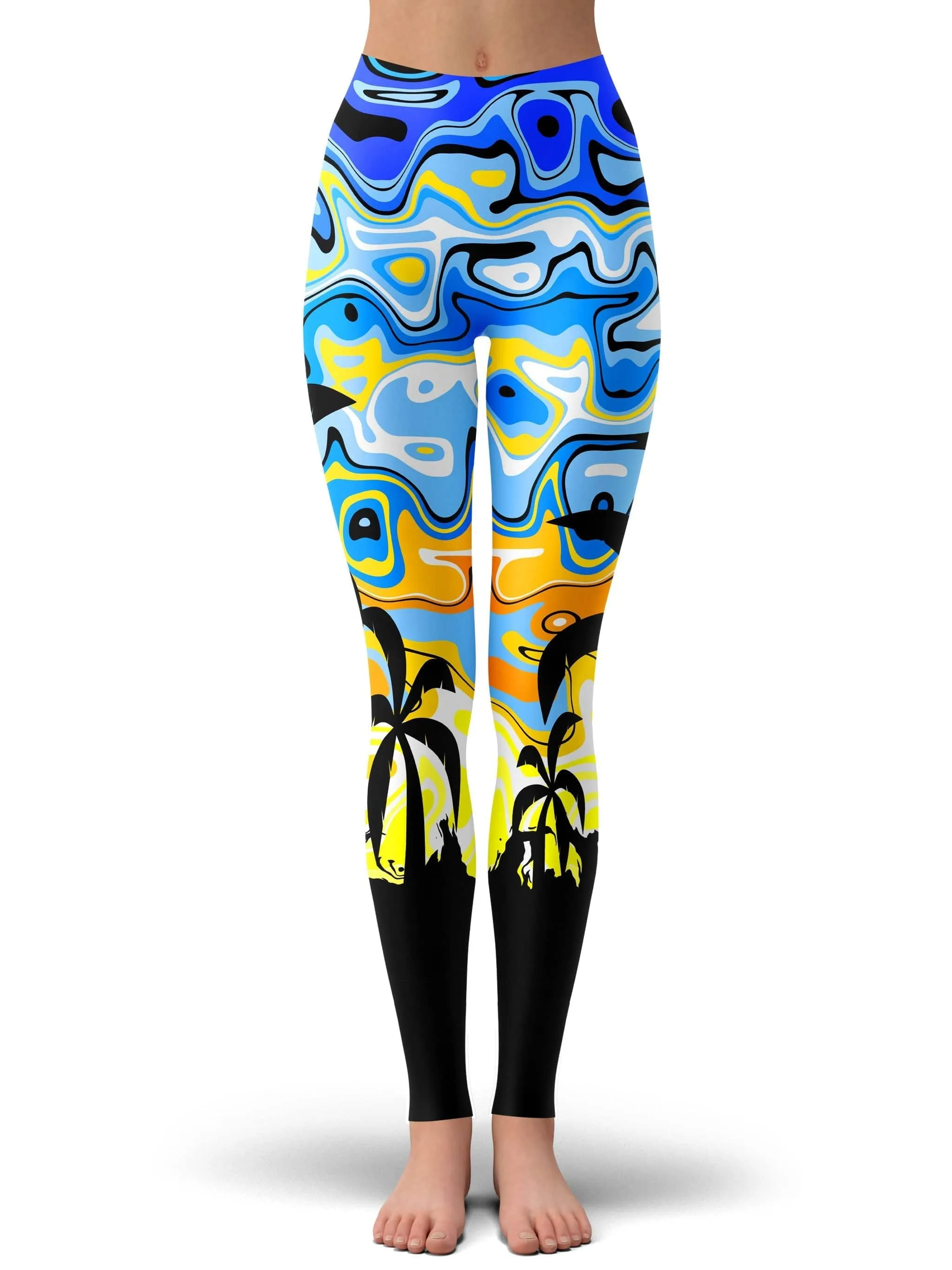 Tropical Print Leggings