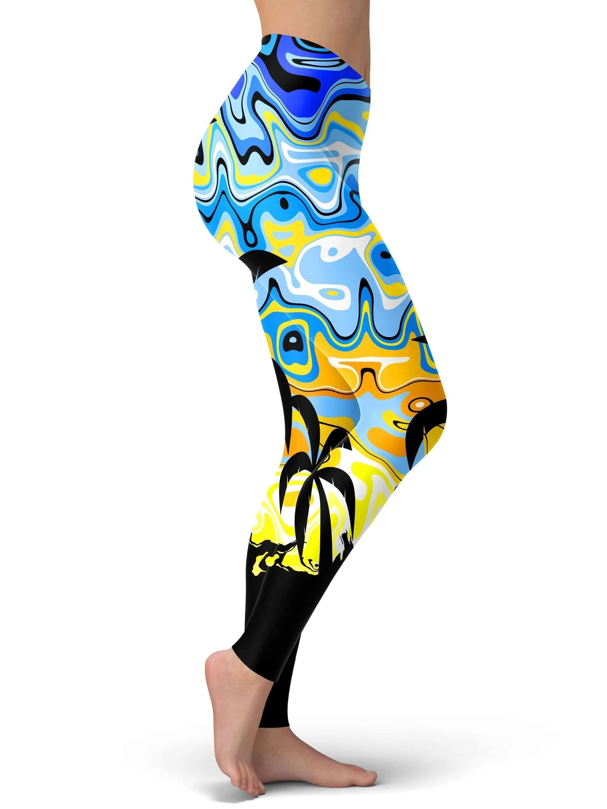 Tropical Print Leggings