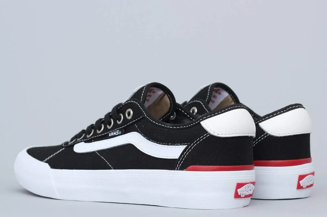 Vans Chima Pro 2 Shoes in Black White Canvas from Slam City Skates London UK