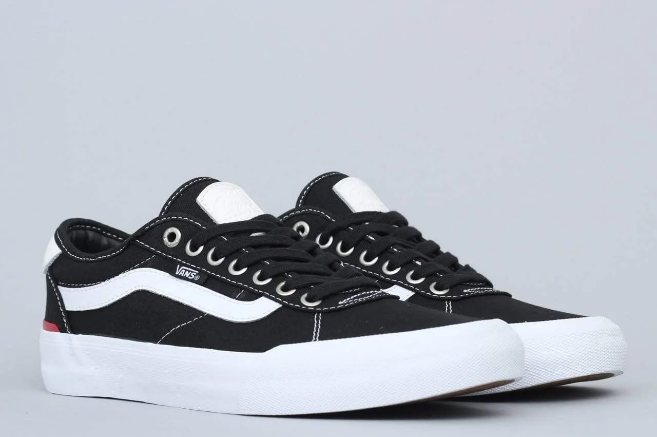 Vans Chima Pro 2 Shoes in Black White Canvas from Slam City Skates London UK