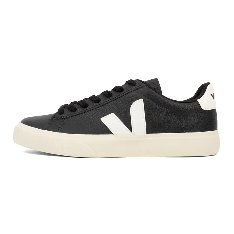 Veja Black Leather Sneaker.