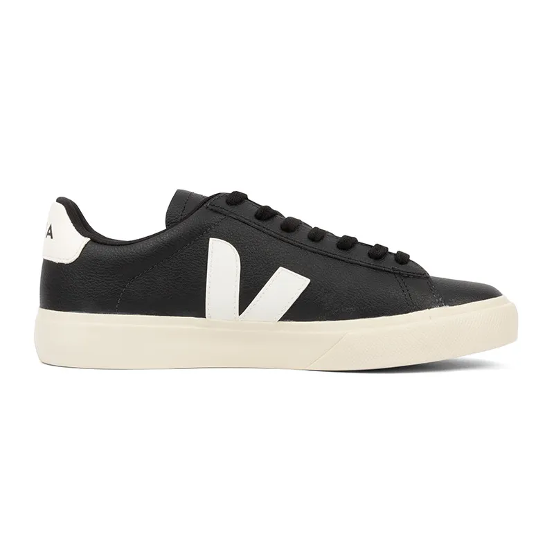 Veja Black Leather Sneaker.