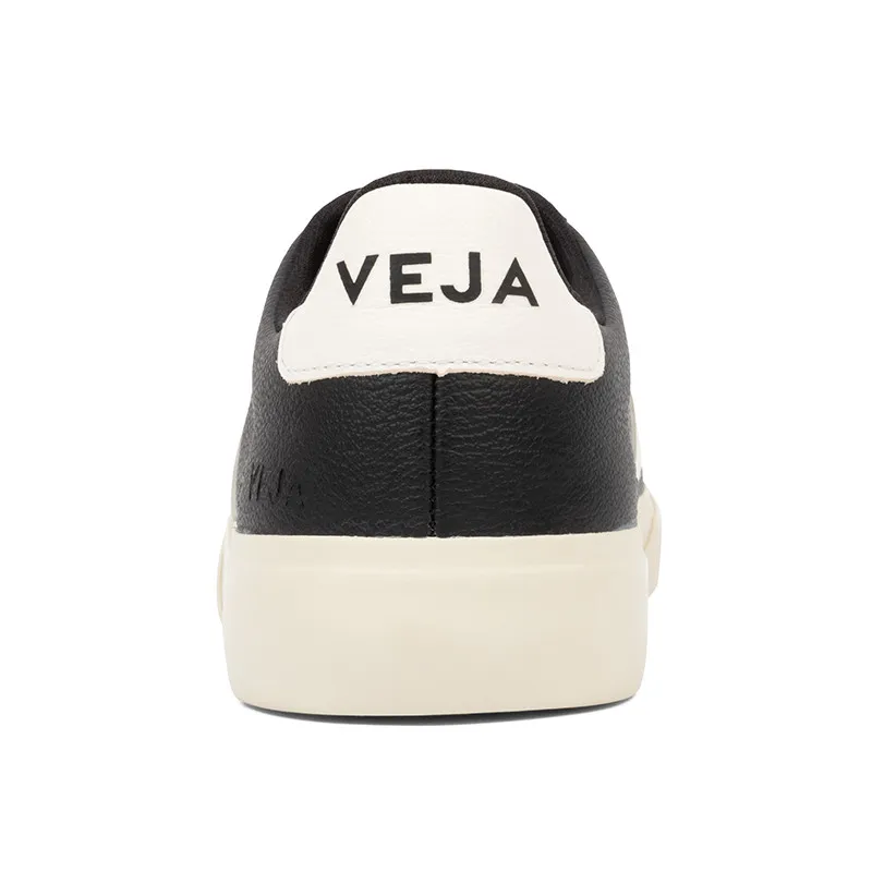 Veja Black Leather Sneaker.