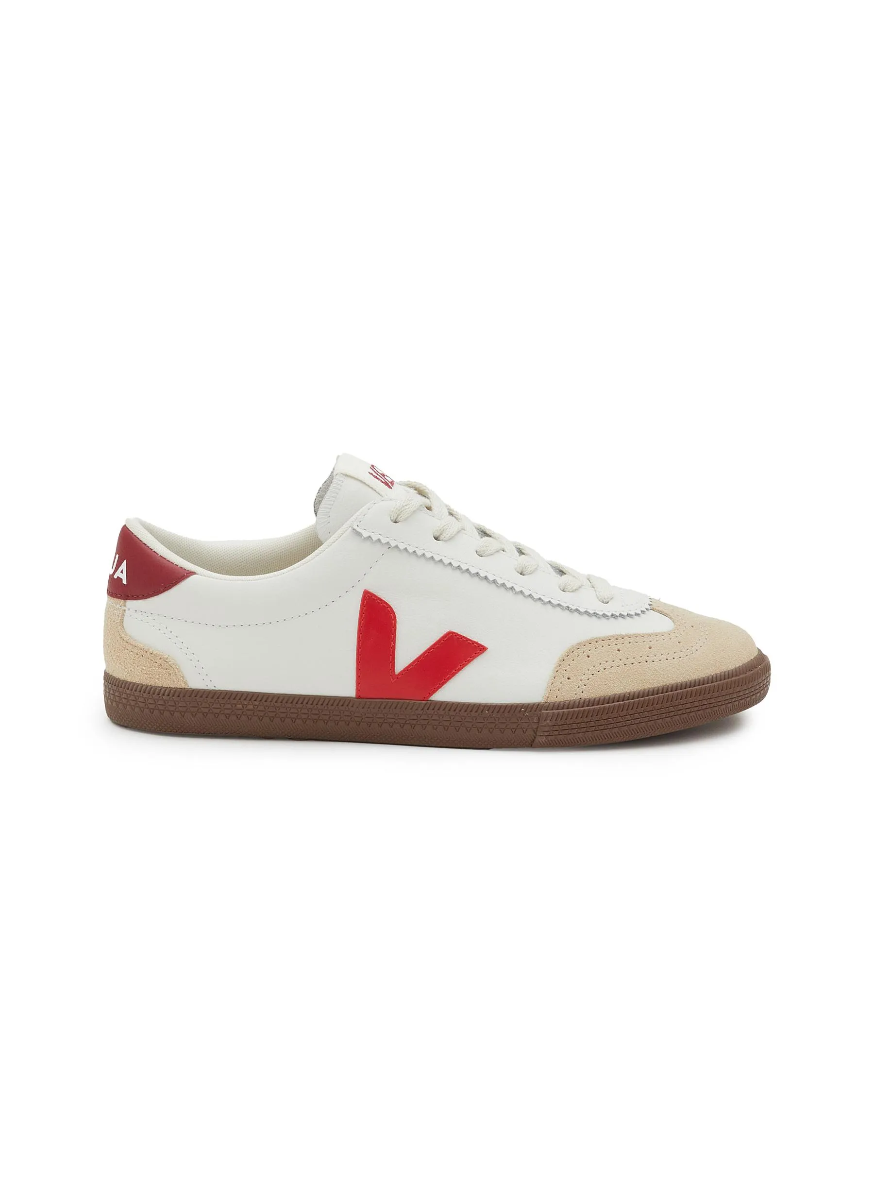 Veja V-10 White Red Tennis Bastille Low Top Shoes