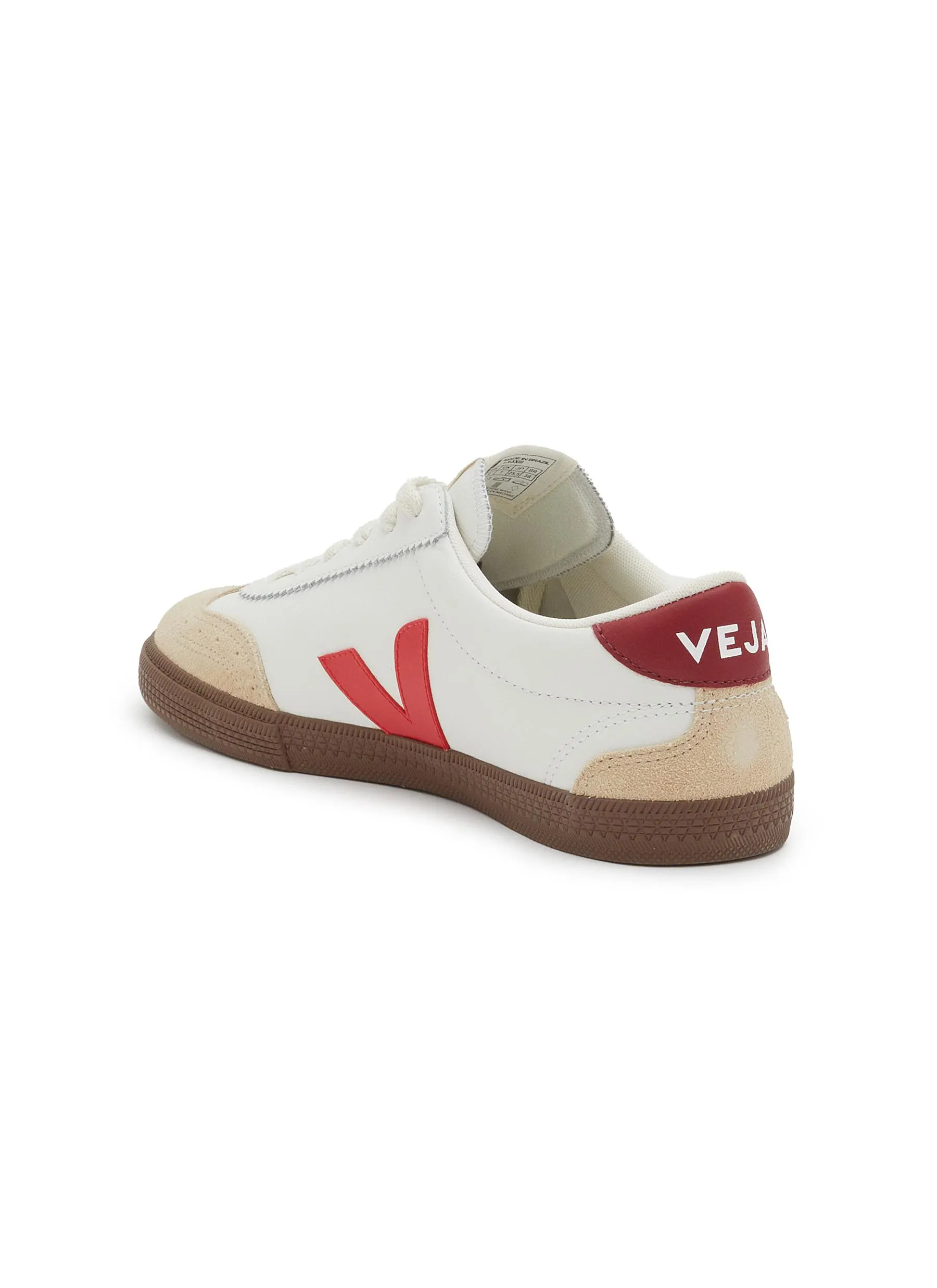 Veja V-10 White Red Tennis Bastille Low Top Shoes